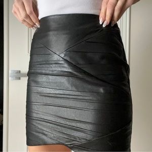 Zara leather skirt